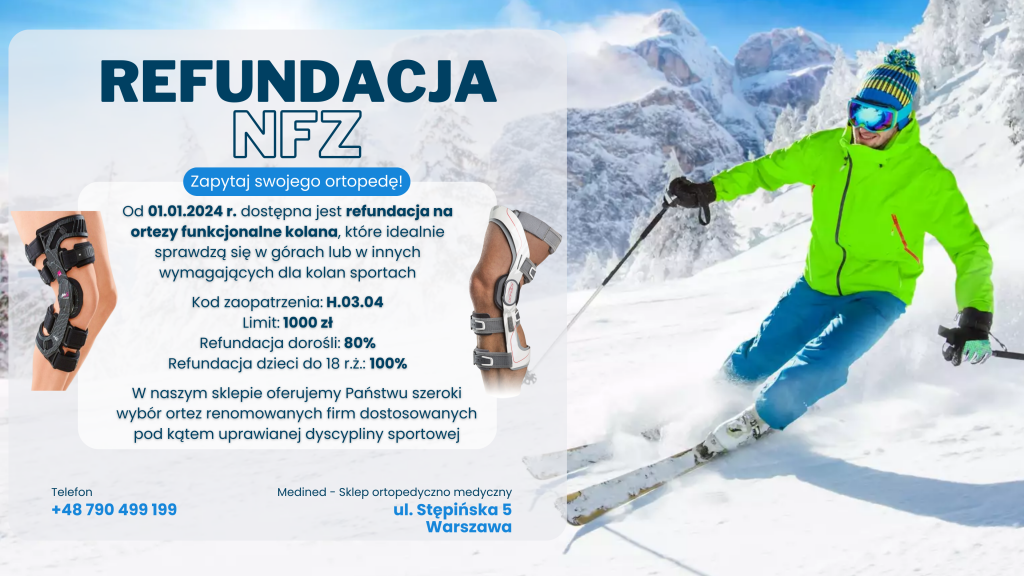 NOWOŚĆ! Refundacja NFZ na ortezy funkcjonalne kolana