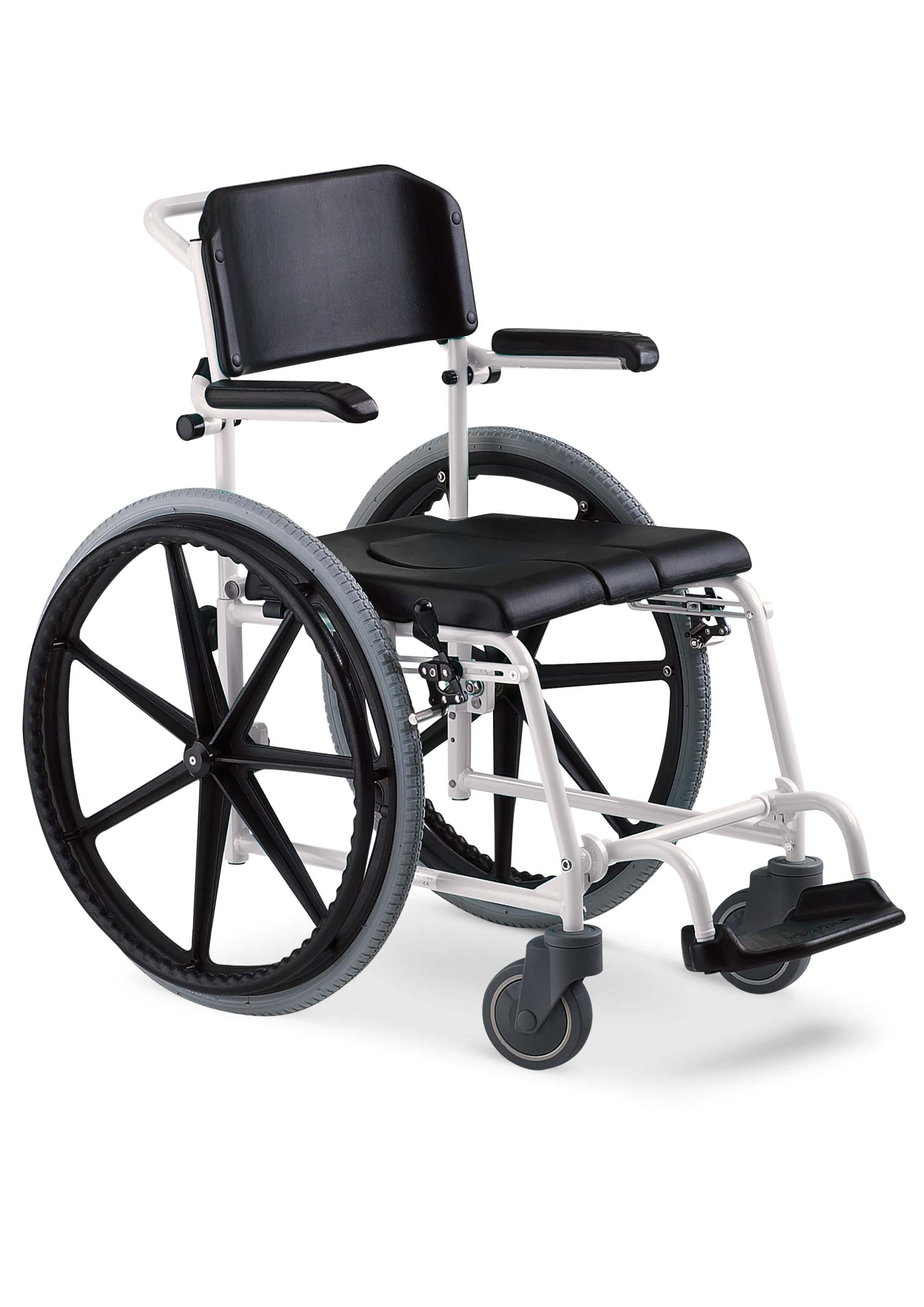 MCWET wózek prysznicowo-toaletowy 24″ wypinane + koła 5″ MEYRA